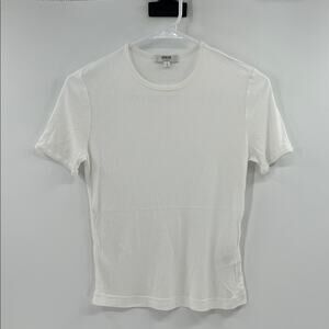 Agolde Women's Abbie Ribbed Tee - White - Small